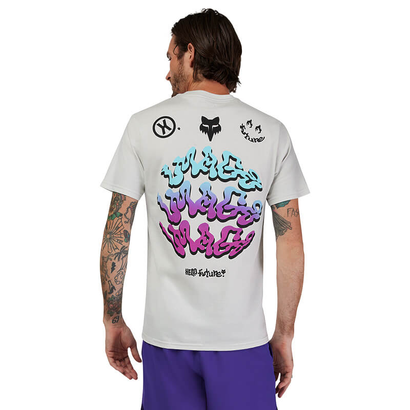 t shirt fox racing future gris 2025 mx