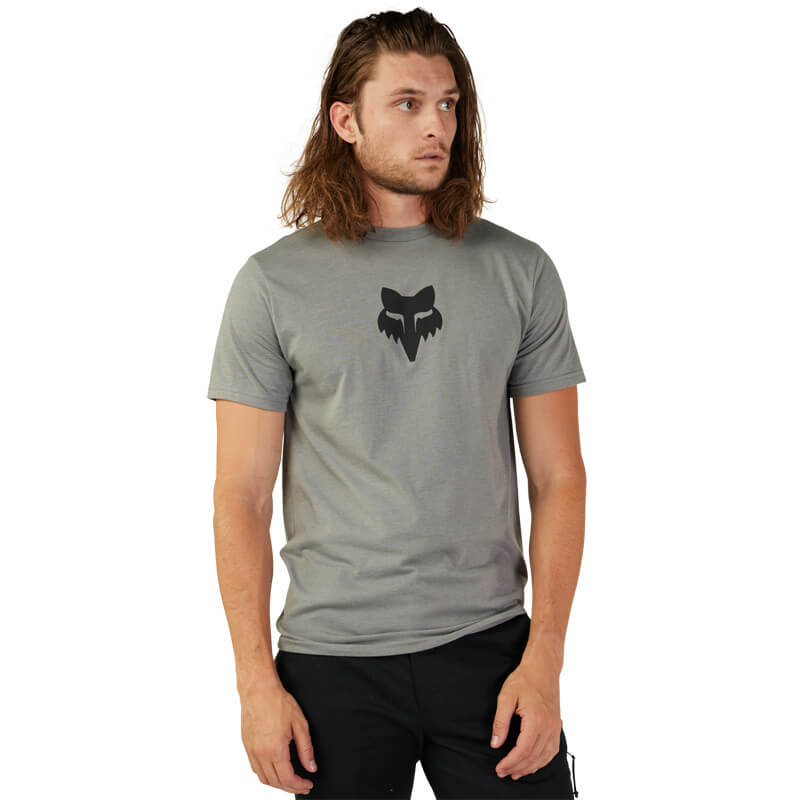 t shirt fox racing head gris 2023 homme