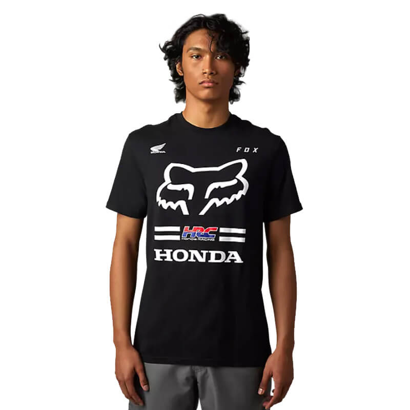 t shirt fox racing honda 2 noir 2023