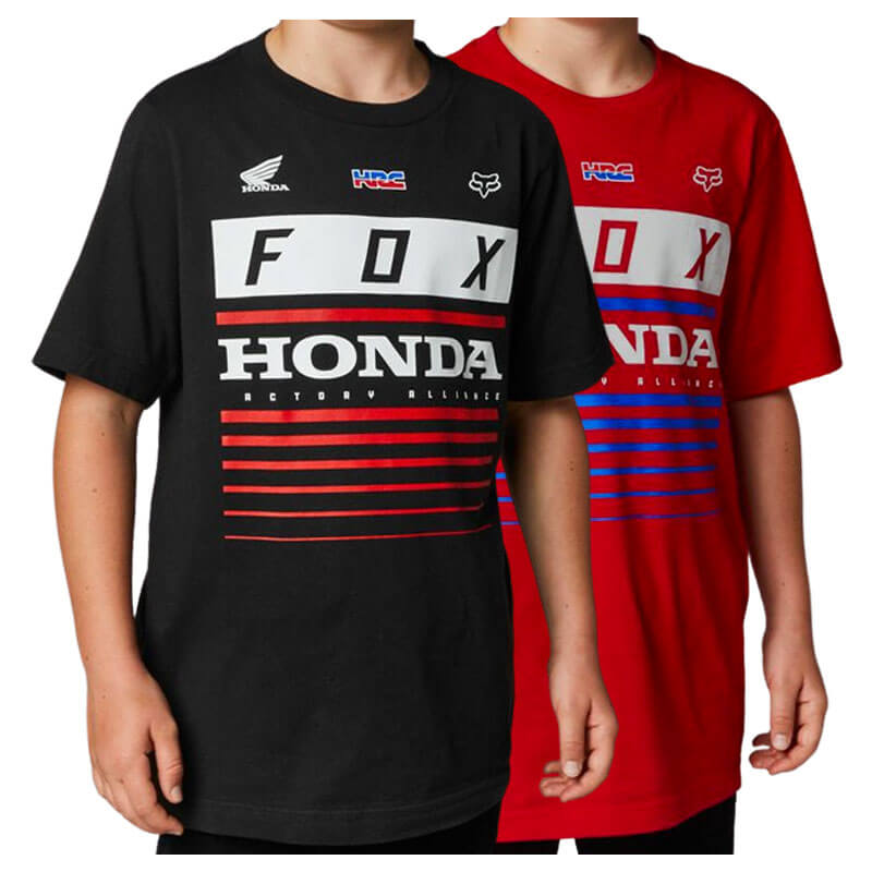 t shirt fox racing honda enfant 2022 mx