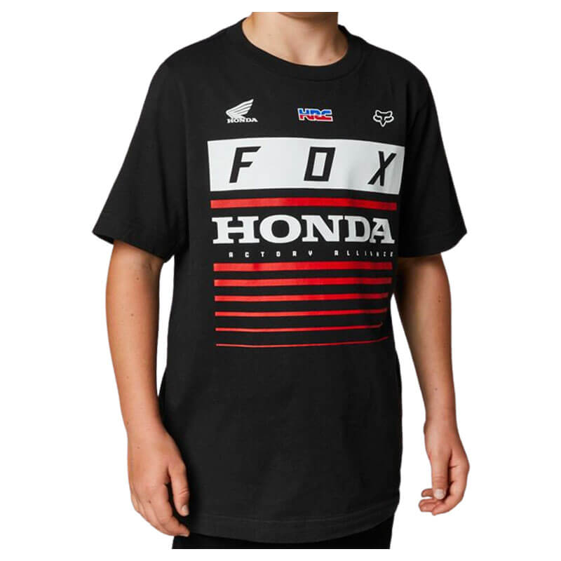 t shirt fox racing honda enfant 2022 noir mx