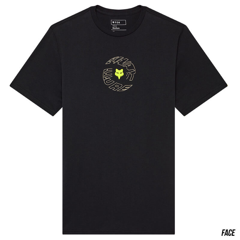 t shirt fox racing spiral noir 2025 face