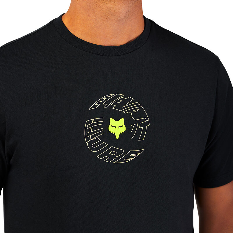 t shirt fox racing spiral noir 2025 mx