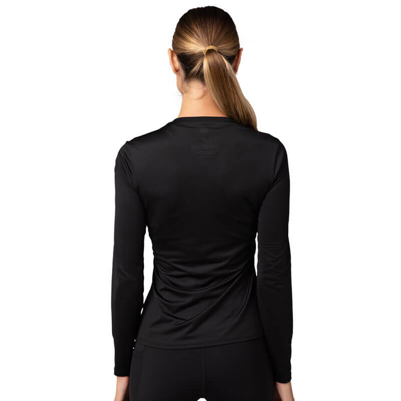 t shirt fox racing tecbase fire manches longues femme sport