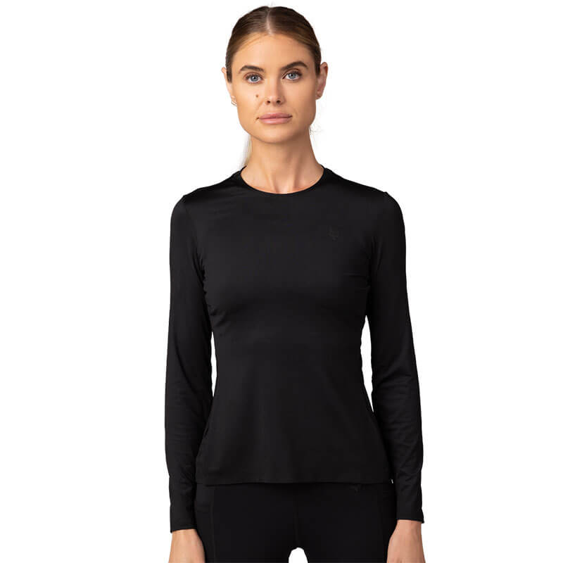 t shirt fox racing tecbase fire manches longues femme