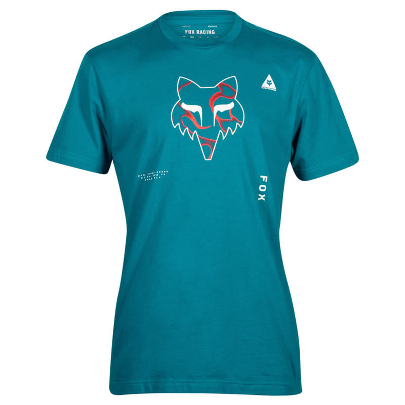 t shirt fox racing withered bleu 2023