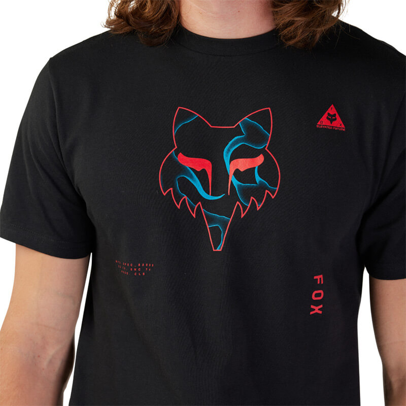t shirt fox racing withered noir 2023 head