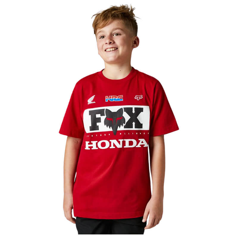 t shirt kid fox honda 2022 rouge sportwear