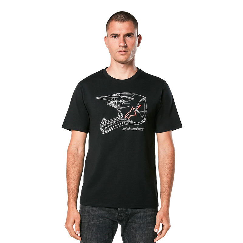 t shirt mx helmet alpinestars face