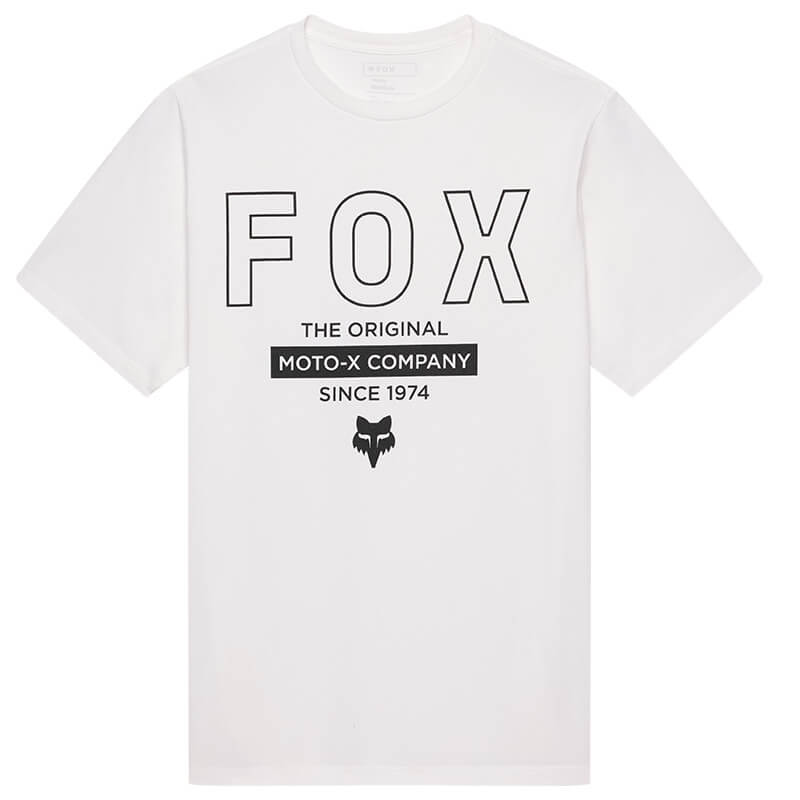 t shirtr fox racing outline blanc 27