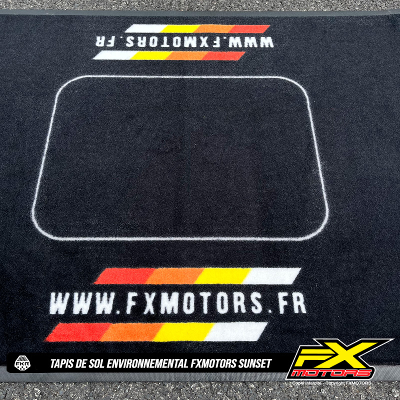 tapis de sol environnemental fxmotors sunset moto enduro motocross 