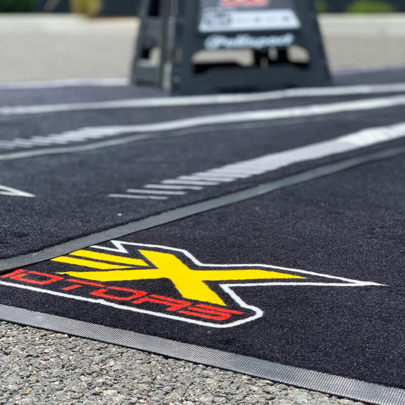 tapis sol fxmotors logo motocross absorbant