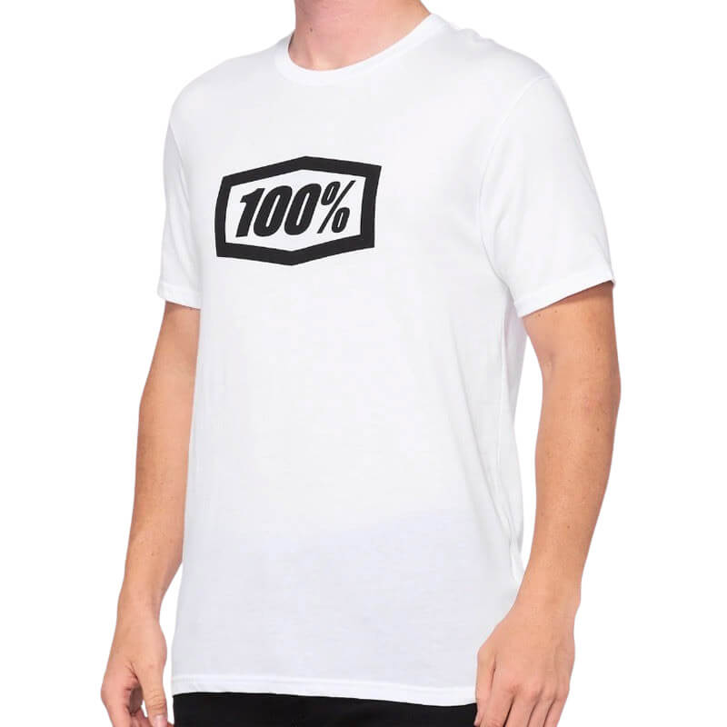 tee shirt 100 percent icon blanc 2023