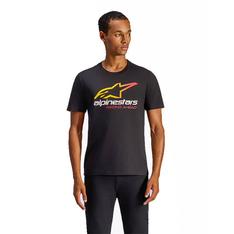tee shirt alpinestars aligned noir enduro