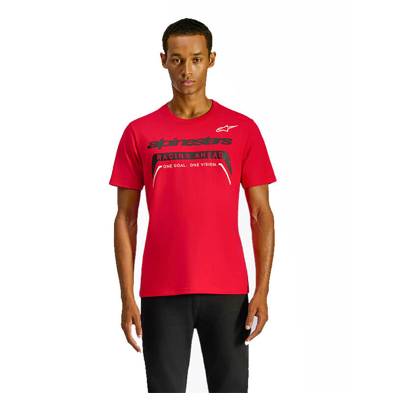 tee shirt alpinestars q3 rouge motocross