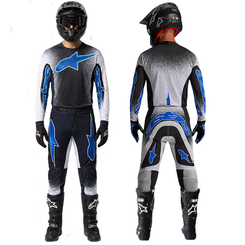 tenue alp supertech hiten bleu mx