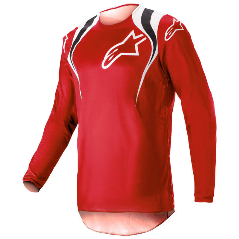 tenue alpinestars fluid narin 2023 maillot rouge mx
