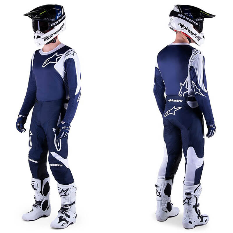 tenue alpinestars racer hoen bleu nuit 2023