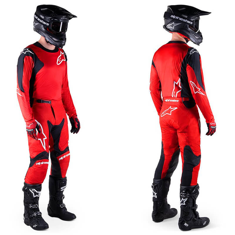 tenue alpinestars racer hoen rouge 2023