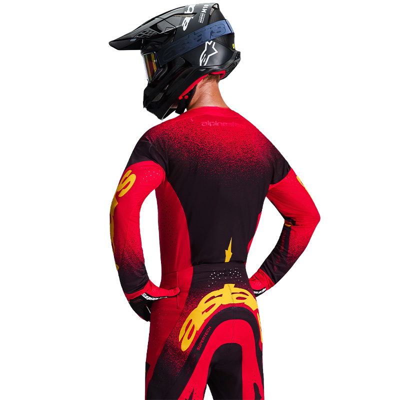 tenue alpinestars supertech scenz rouge 2026 06