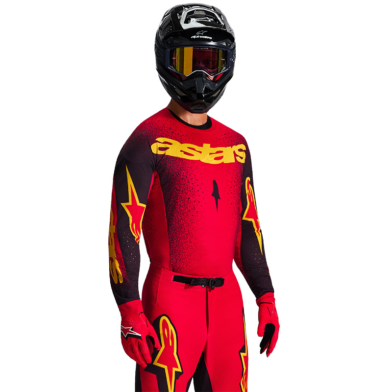tenue alpinestars supertech scenz rouge 2026 07