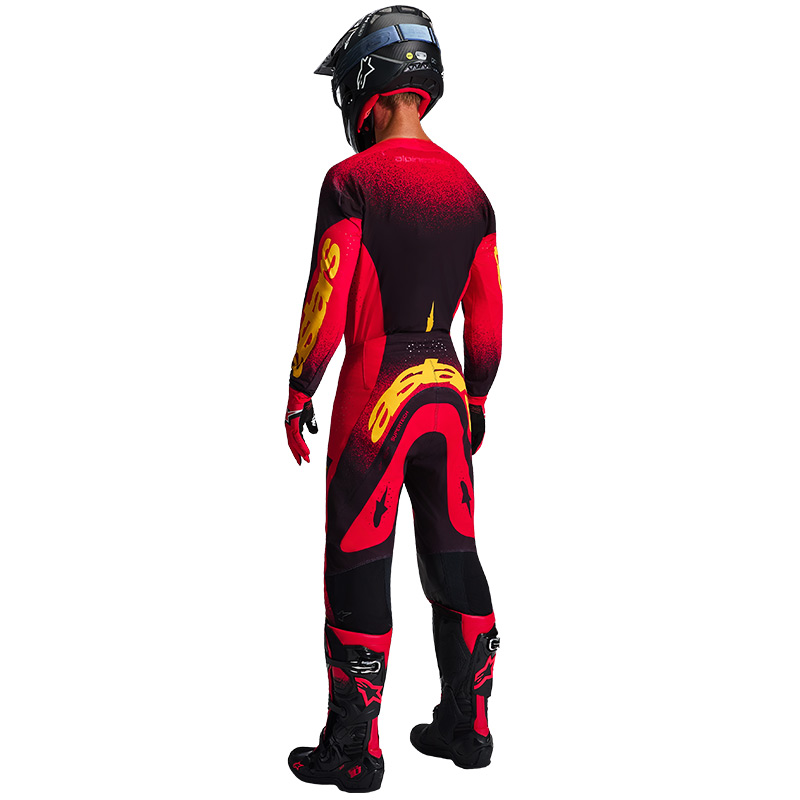 tenue alpinestars supertech scenz rouge 2026 enduro