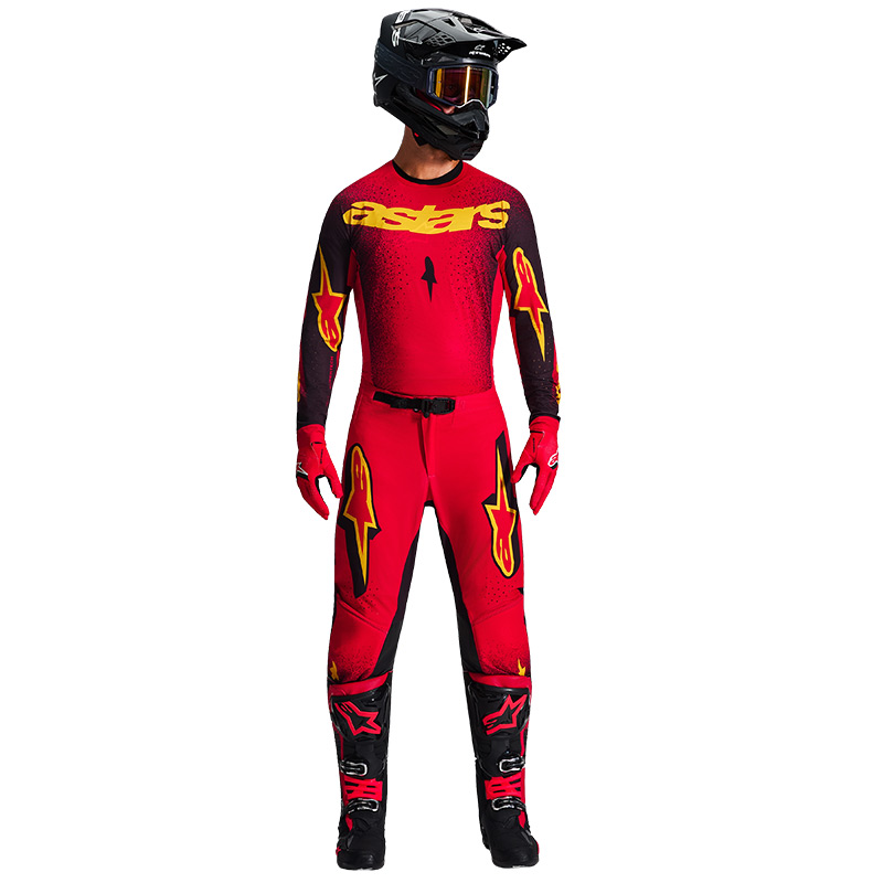 tenue alpinestars supertech scenz rouge 2026 fxmotors