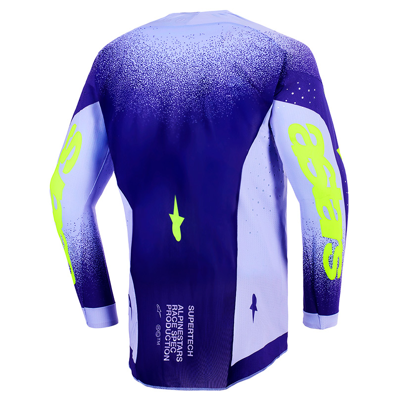 tenue alpinestars supertech scenz violet 2026 maillot dos