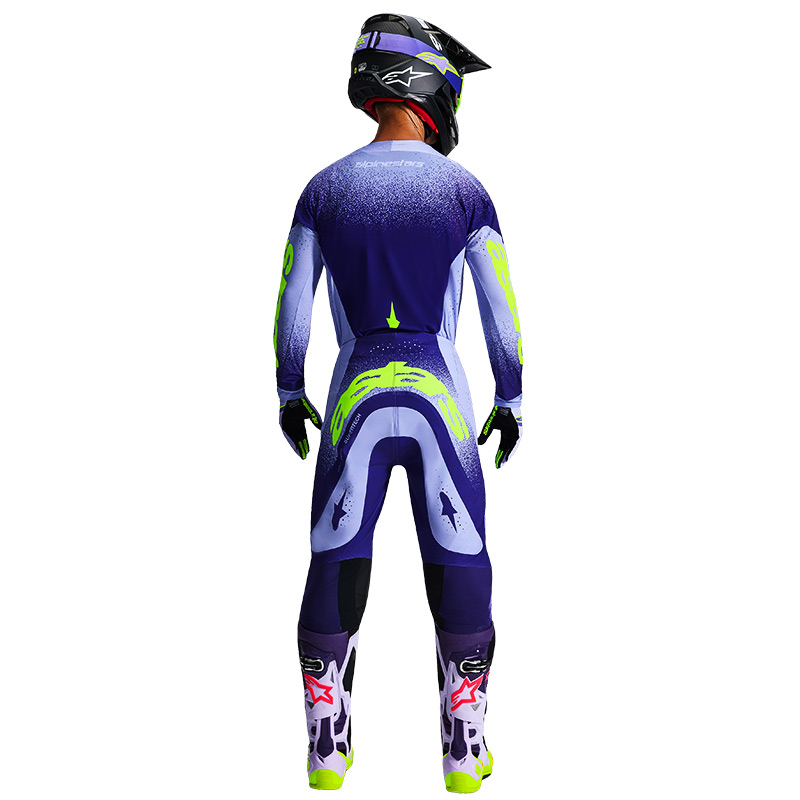 tenue alpinestars supertech scenz violet 2026 motocross