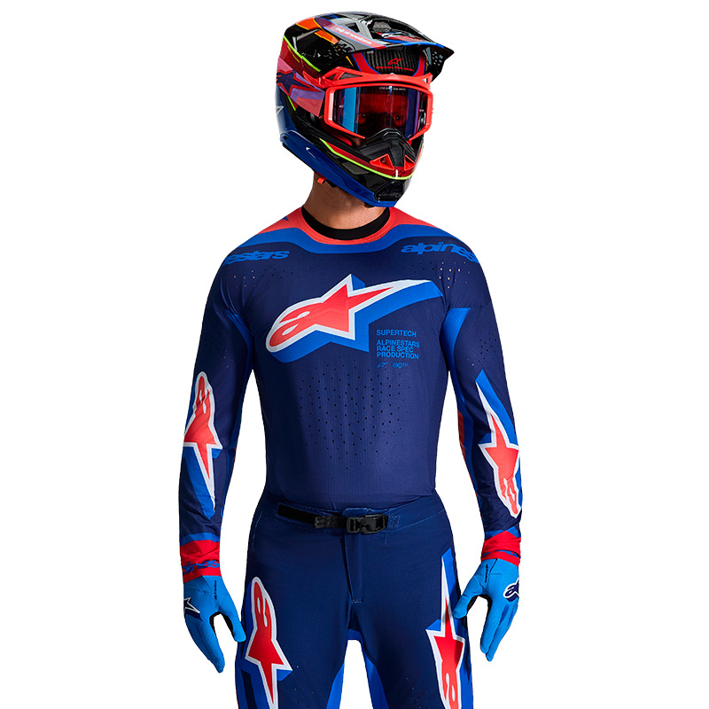 tenue alpinestars supertech vista bleu rouge 2026 05