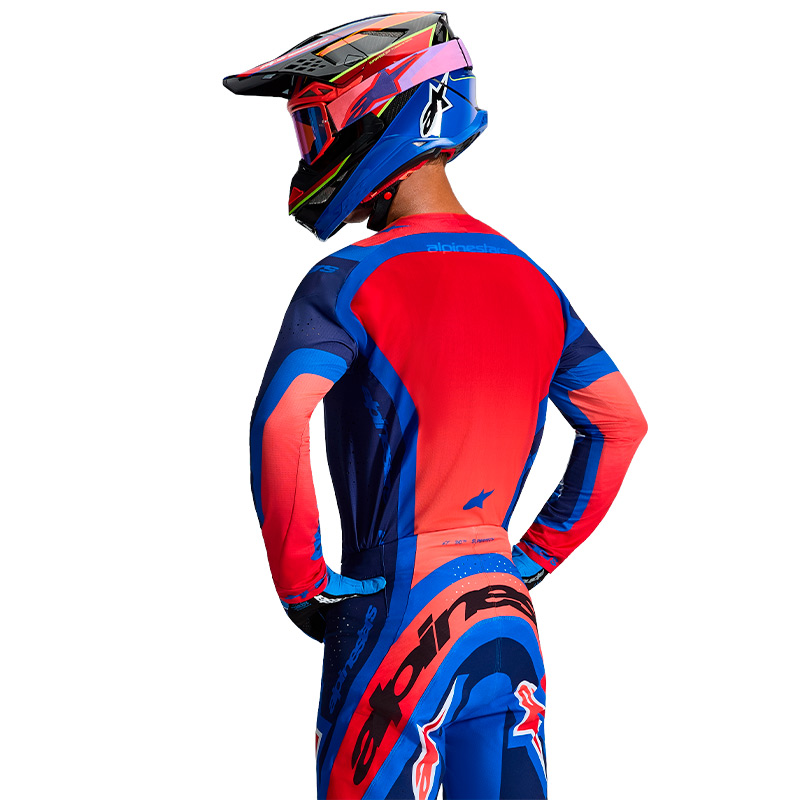 tenue alpinestars supertech vista bleu rouge 2026 13