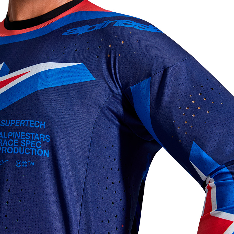 tenue alpinestars supertech vista bleu rouge 2026 14