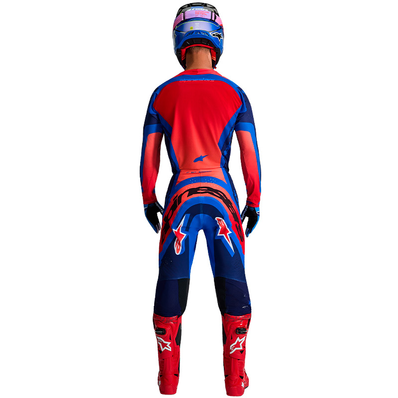 tenue alpinestars supertech vista bleu rouge 2026 mx