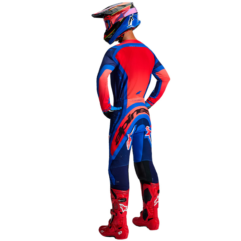 tenue alpinestars supertech vista bleu rouge 2026 supercross