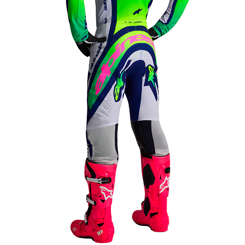 tenue alpinestars supertech vista gris vert fluo 2026 07