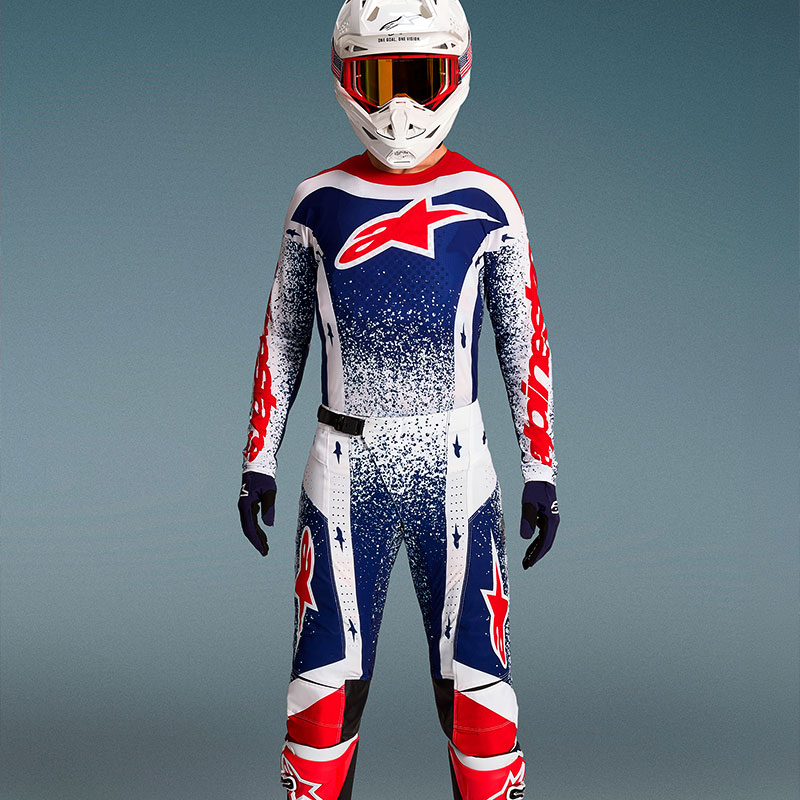 tenue alpinestars techstar unity edition limitee motocross
