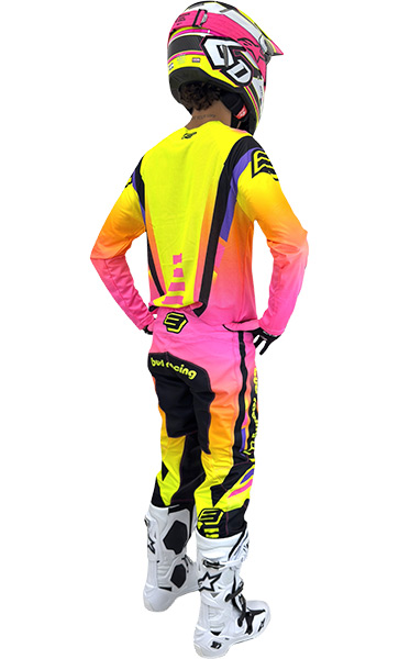 tenue bud racing mx 2026 champions rose jaune mxgp