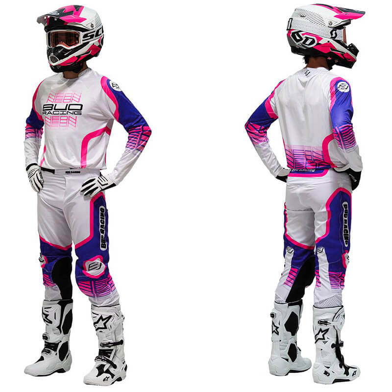 tenue bud racing neon blanc violet 2025
