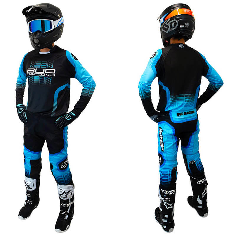tenue bud racing neon noir bleu 2025