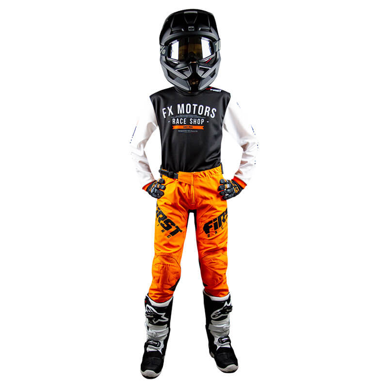 tenue cross enfant fxmotors classic orange