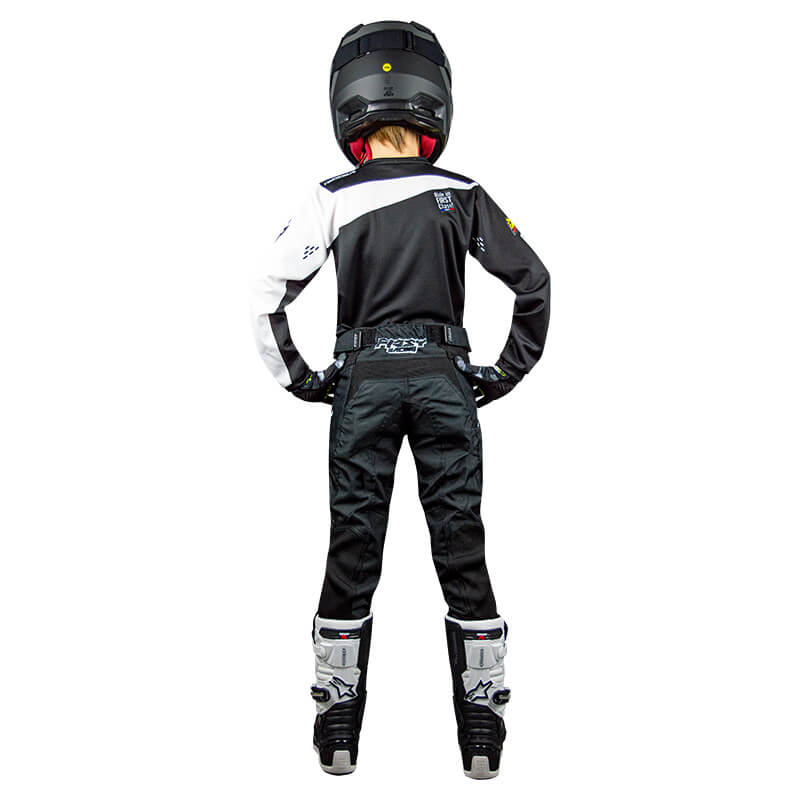 tenue cross enfant fxmotors racing line noir 2021