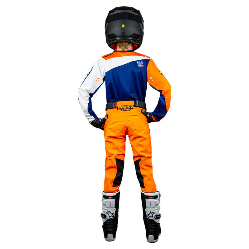 tenue cross enfant fxmotors racing line orange 2021