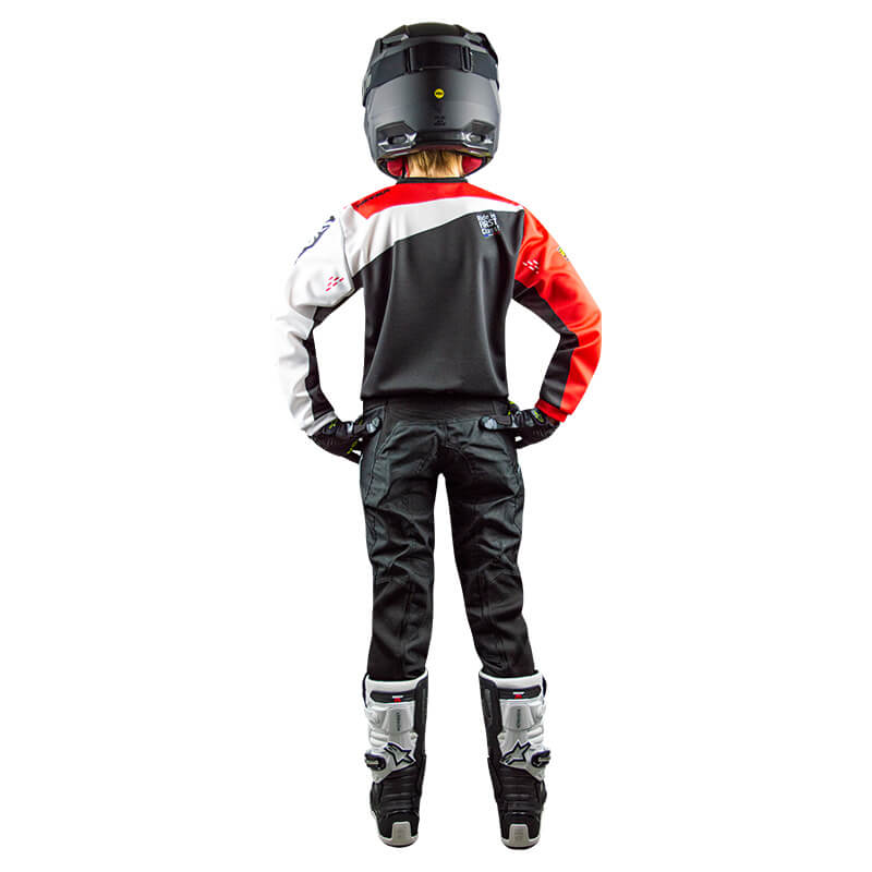 tenue cross enfant fxmotors racing line rouge 2021