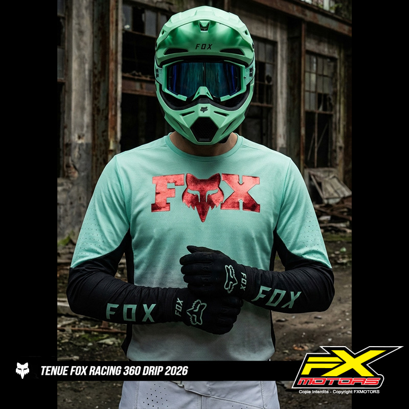 tenue cross fox 360 drip turquoise 2026 enduro