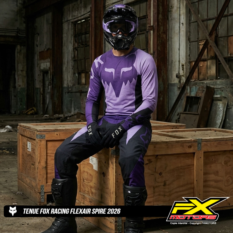 tenue cross fox flexair spire violet 2026 enduro