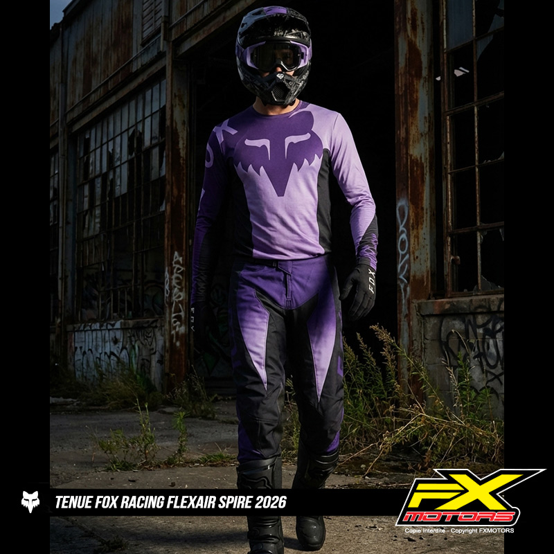 tenue cross fox flexair spire violet 2026 motocross