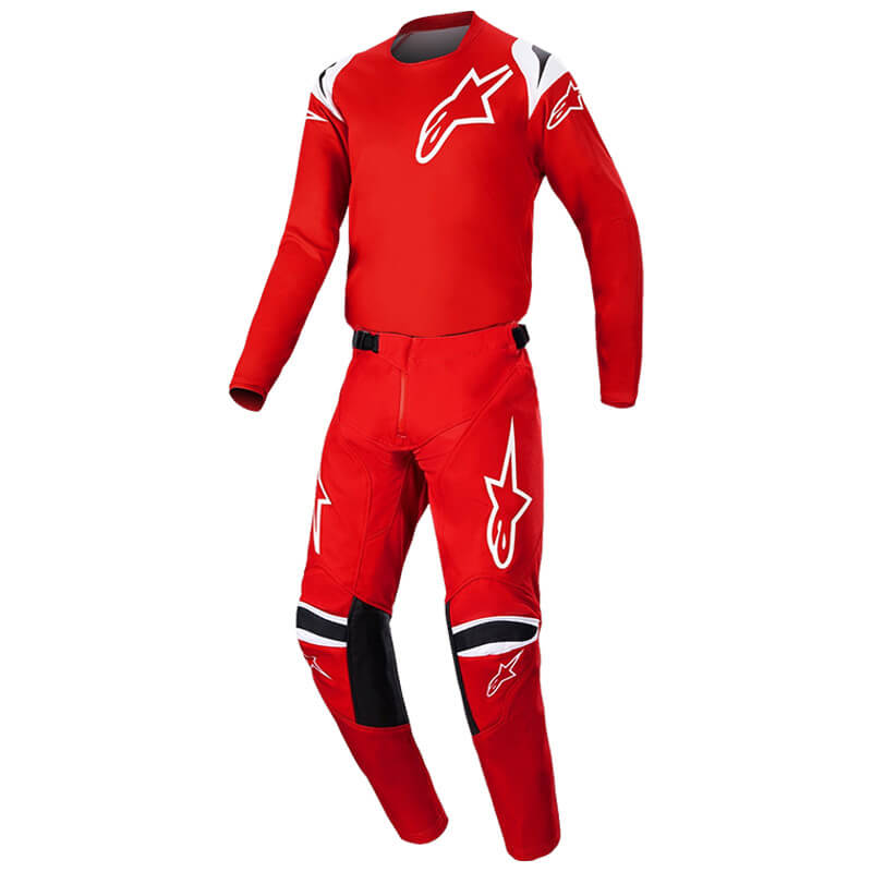 tenue enfant alpinestars racer narin rouge 2023