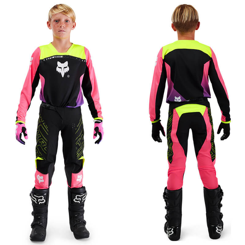 tenue enfant fox racing 180 elevated rose 2025