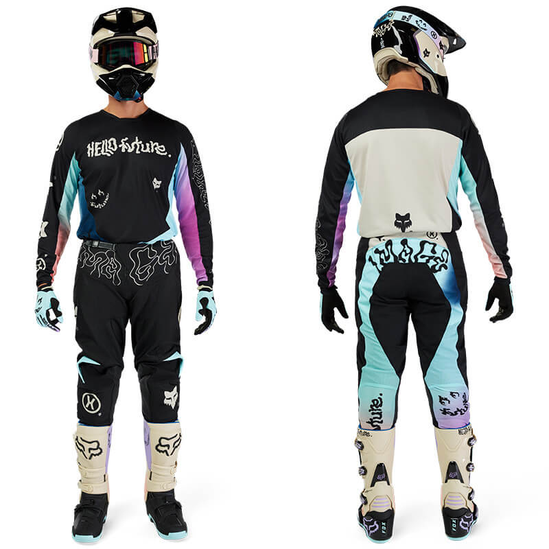 tenue fox racing 180 hello future noir 2025