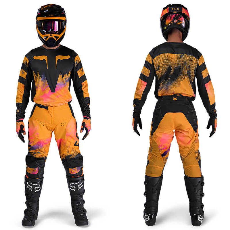 tenue fox racing 180 kairos orange 2026
